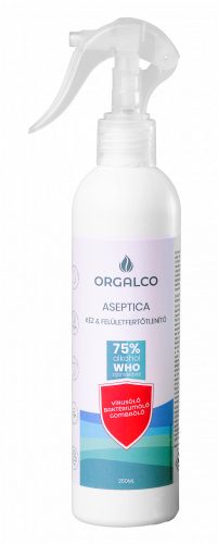 Orgalco Aseptica kéz- és felületfertőtlenítő spray 0,25 liter