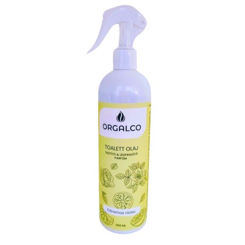  Orgalco Toalett olaj tisztító és légfrissítő parfüm Citromos rózsa 0,5 liter szórófejes