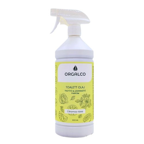  Orgalco Toalett olaj tisztító és légfrissítő parfüm Citromos rózsa 1 liter szórófejes