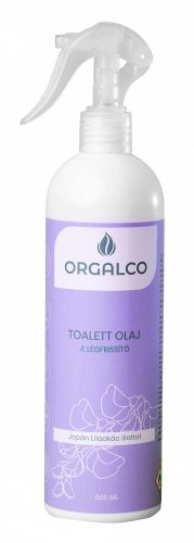 Orgalco Toalett olaj és légfrissítő Japán lilaakác illatú 0,5 liter szórófejes