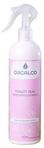 Orgalco Toalett olaj, tisztító és légfrissítő keleti virágoskert illatú 0,5 liter szórófejes