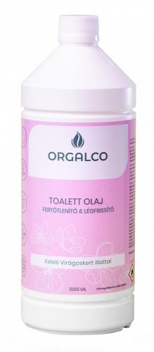 Orgalco Toalett olaj, tisztító és légfrissítő keleti virágoskert illatú 1 liter