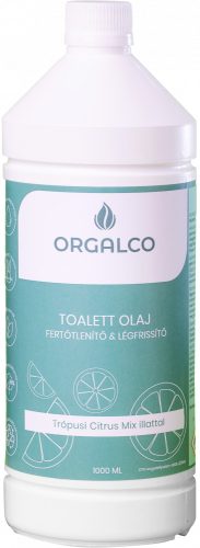 Orgalco Toalett olaj, tisztító és légfrissítő trópusi citrus mix illatú 1 literes
